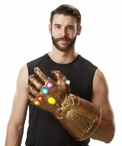 Best Sale ❤️ Hasbro - Legends Series Guanto Dell'infinito Articolato Elettronico Dimensioni Reali Replica 1:1 Thanos Avengers Infinity War Hasbro ???? -hasbro Sales Store guanto infinito 3