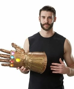 Best Sale ❤️ Hasbro - Legends Series Guanto Dell'infinito Articolato Elettronico Dimensioni Reali Replica 1:1 Thanos Avengers Infinity War Hasbro ???? -hasbro Sales Store guanto infinito 6