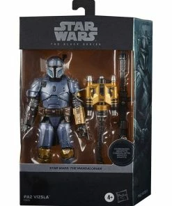 New ???? Hasbro - Black Series Paz Vizsla Star Wars The Mandalorian Black Series Carbonized Action Figure 2021 15 Cm ????