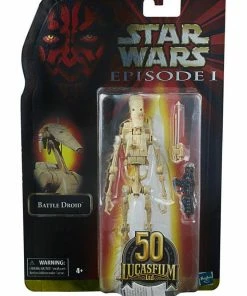 Hot Sale ???? Hasbro - Black Series Battle Droid Star Wars Episode I Black Series Lucasfilm 50th Anniversary Action Figure 2021 15 Cm ????