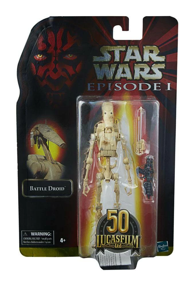 Hot Sale ???? Hasbro - Black Series Battle Droid Star Wars Episode I Black Series Lucasfilm 50th Anniversary Action Figure 2021 15 Cm ???? 1 Hot Sale ???? Hasbro - Black Series Battle Droid Star Wars Episode I Black Series Lucasfilm 50th Anniversary Action Figure 2021 15 Cm ????