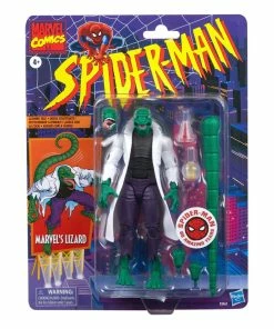 Promo ???? Hasbro - Legends Series Spider-Man Marvel Legends Retro Action Figure Marvel's Lizard 15 Cm ????