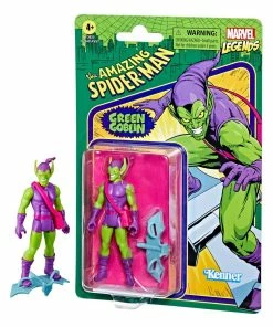 Best Sale ???? Hasbro - Legends Series The Amazing Spider-Man Marvel Legends Retro Collection Action Figure 2022 Green Goblin 10 Cm ????