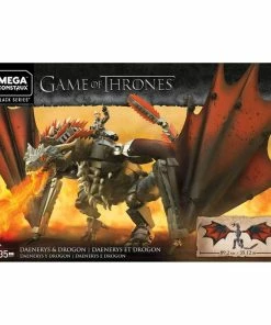 Cheapest ✨ Mattel - Mega Construx Game Of Thrones Mega Construx Black Series Construction Set Daenerys & Drogon ????