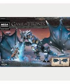 Hot Sale ???? Mattel - Mega Construx Game Of Thrones Mega Construx Black Series Construction Set Ice Viserion Showdown ????